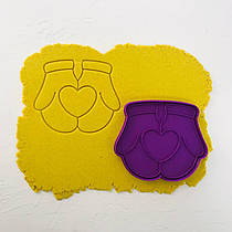 3D-формочки-вирубки для пряників "Рукавиці з серцем"