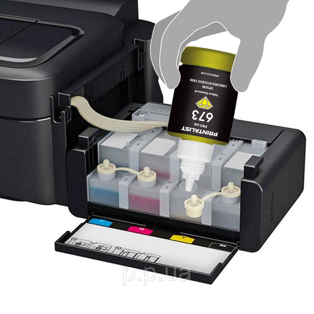 Купить Чернила для Epson L800 PRINTALIST 673 Black 140г PL673B, цена ...