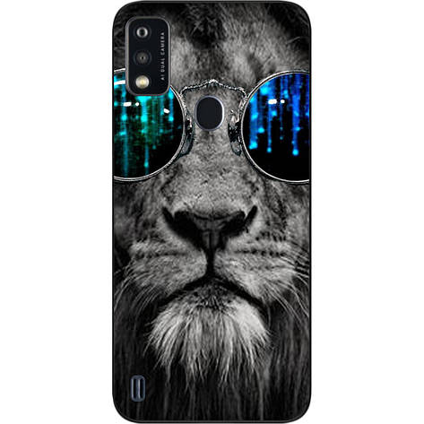 Чохол силіконовий для ZTE Blade A51 з картинкою Лев, фото 1