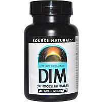 Source Naturals, DIM Дііндолілметан, метаболізм естрогену 200 мг, 60 таблеток made in USA