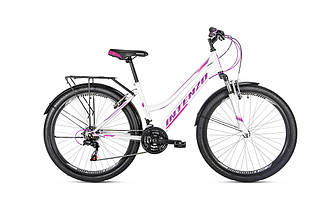 Велосипед міського дамського 26 Intenzo Costa SUS 16 Lady біло-розовий