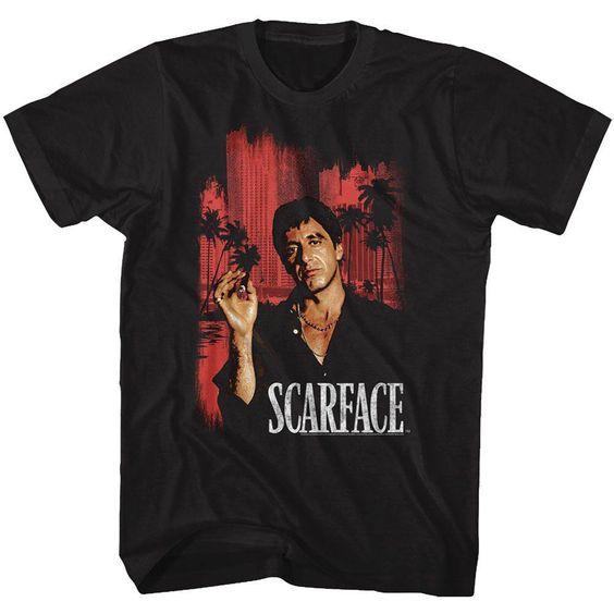 Футболка чорна LOYS фільми SCARFACE Red Cityscape XS