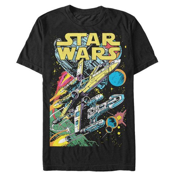 Футболка чорна LOYS фільми Star Wars Galactic Comic Scene XS