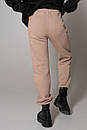 Теплі зимові жіночі брюки на гумці футер на флісі Гербі білі 42 44 46 48 розміри, фото 7