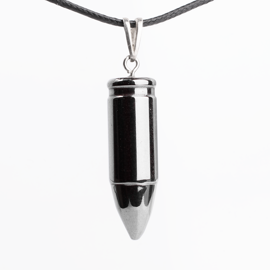 Гематит кривавик кулон срібло, 1705КЛГ
