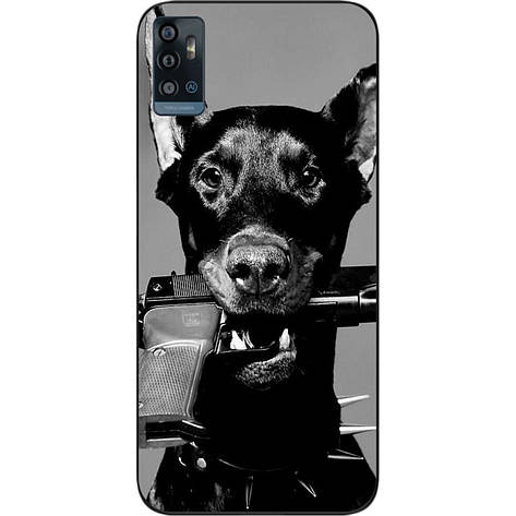 Силіконовий бампер для ZTE Blade A71 із зображенням Пес, фото 1