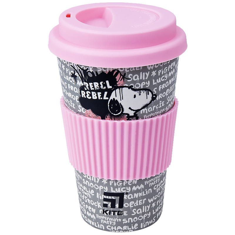 Стакан бамбуковий Kite Snoopy 440 мл SN21-311, фото 1