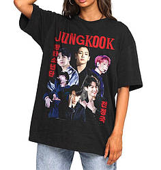 Футболка чорна LOYS Jungkook Bangtan Boys S