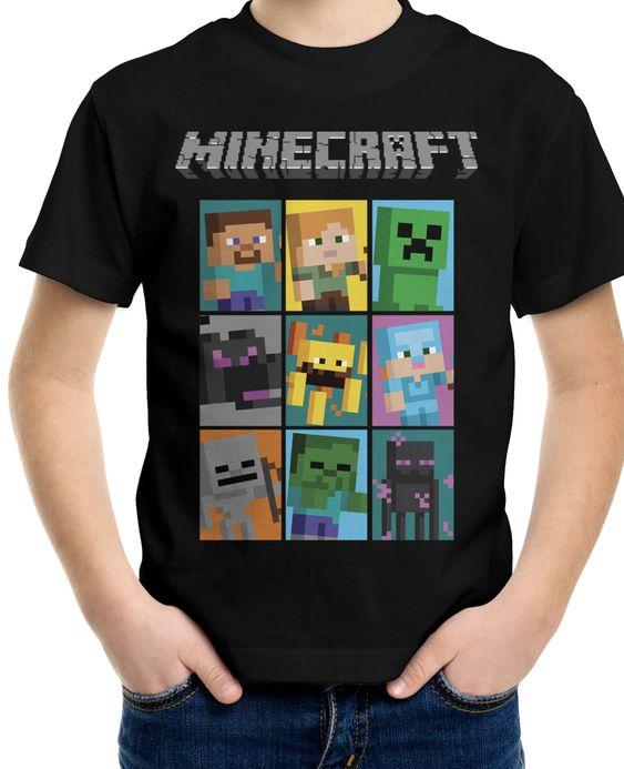 Футболка чорна LOYS MINECRAFTE nine XS