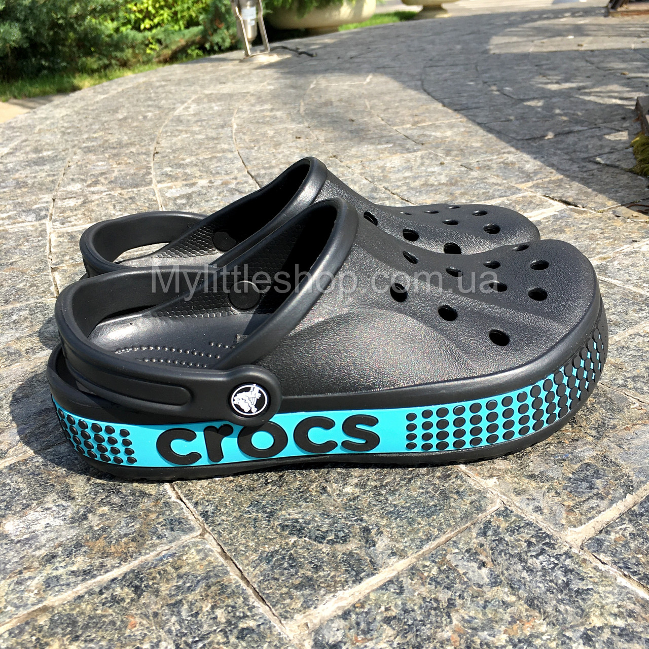 Сабо Crocs Bayaband Clog 40-41 р 25.8-26.7 см Чорні 205089-001-M8/W10 Logo Motion Black