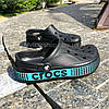 Сабо Crocs Bayaband Clog 40-41 р 25.8-26.7 см Чорні 205089-001-M8/W10 Logo Motion Black, фото 3