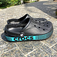Сабо Crocs Bayaband Clog 40-41 р 25.8-26.7 см Черные 205089-001-M8/W10 Logo Motion Black