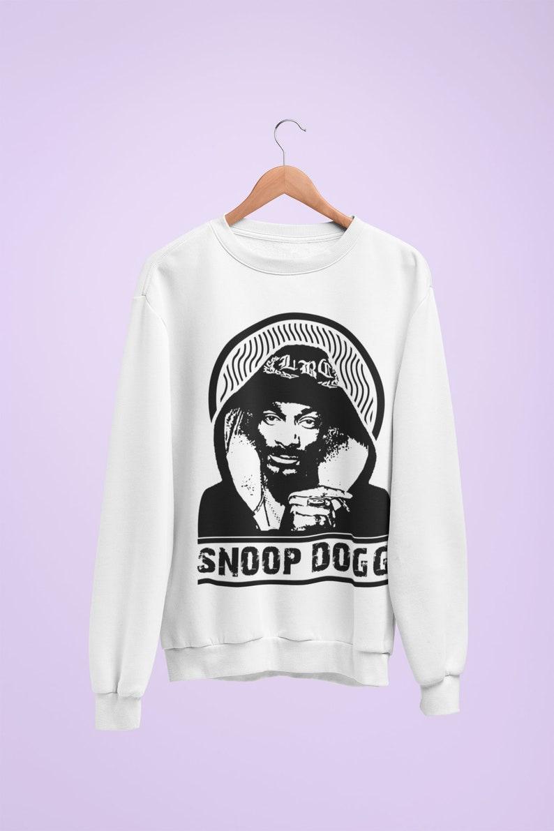 Світшот білий LOYS Snoop Dogg Стара школа Хіп-хоп XS, фото 1