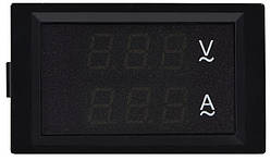 Амперметр+вольтметр цифровий  (АС 60А; АС80-300В) 70х40  модель ЦАВ-60 LB A0190010129