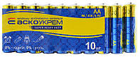 Батарейка солевая АА.R6.SP10 (shrink 10) Аско.R6.SP10