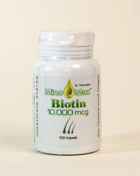 MinoMax Biotin МіноМакс Біотин, вітамін міноксидин від випадіння волосся для росту волосся для шкіри та нігтів