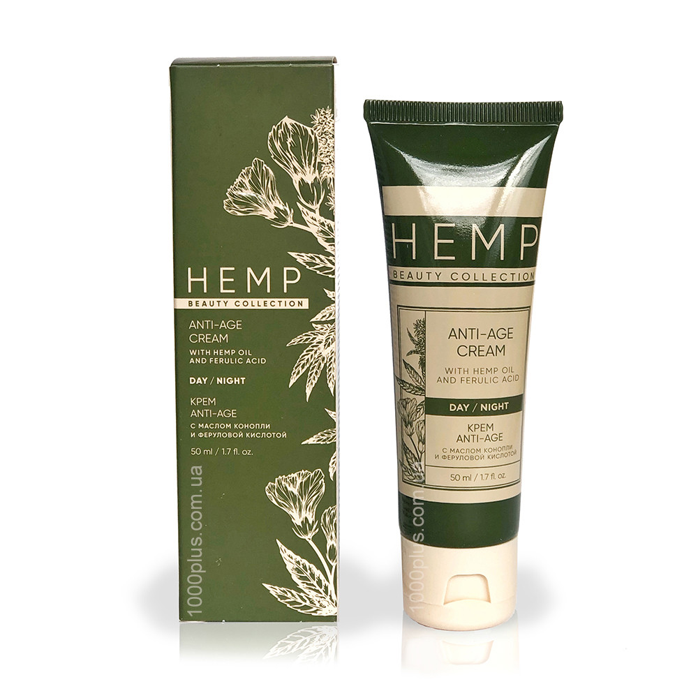 Крем Hemp Anti-Age с маслом конопли и феруловой кислотой, фото 1