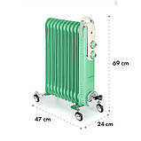 Масляний радіатор Thermaxx Retroheat Klarstein Німеччина 2500 вт, фото 3