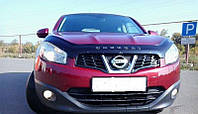 Дефлектор на капот (мухобойки) Nissan Qashqai 2009-2014 NS34