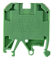 Клеммник наборной на дин-рейку JXB 4/35 зеленый A0130010012