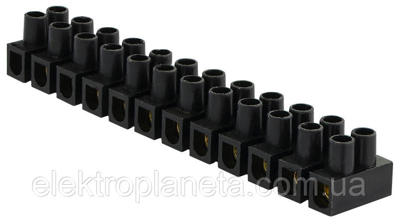 Клемні колодки 4 мм2 / 3А чорна тип W (U) A0130040021, фото 1