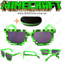 Солнечные очки Майнкрафт Minecraft Glasses с чехлом