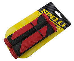 Гріпси велосипедні Spelli SBG-692, червоні, 125 мм.