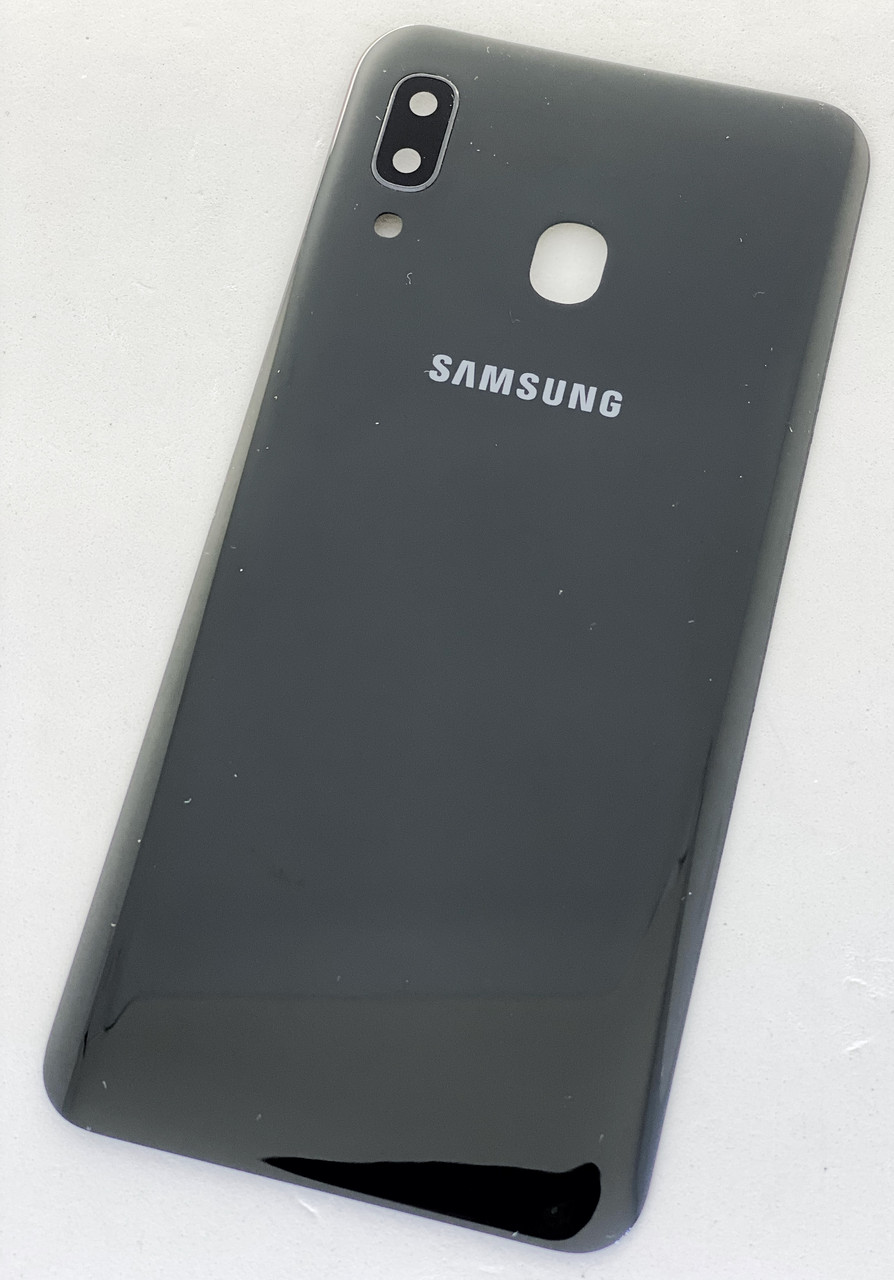 Задня кришка для Samsung A205 Galaxy A20 2019, чорна, оригінал, фото 1