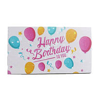 Бирка №11 Happy Birthday Рожева