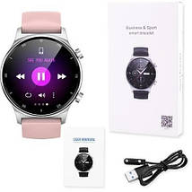 Smart Watch NK09, Смартгодинник, тонометр, крокомір, пульсометр pink, фото 6