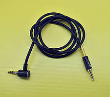 Аудіо кабель 3,5 mm/3,5 mm AUX 4you Gatino 1m чорний - НОВИНКА!!!