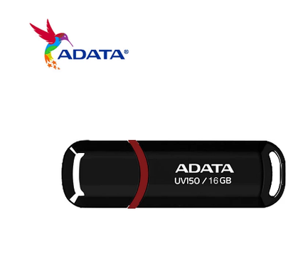 USB-флешка ADATA UV150 16GB USB 3.2 Black, фото 1