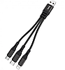 Універсальний кабель HOCO X47 3in1 на Micro-usb, Lightning, Type-C (0.25m) (3 кольори), фото 7