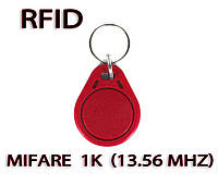 Tecsar NFC таблетка (КРАСНЫЙ) брелок RFID 13.56mhz Mifare 1k 13.56 MHz ISO14443А контроль доступа терминал