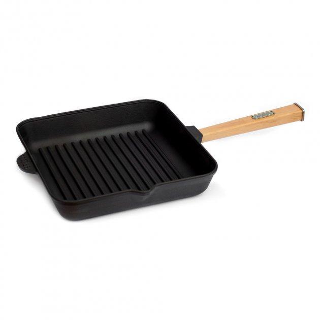 Сковорода-гриль Brizoll Optima чавунна 28x28 см (O282850G-P)