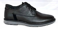 Демисезонные мужские кожаные туфли, черные Размеры 40, 42, 43, 44, 45 Maxus 17O005