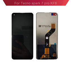 Дисплей для Tecno Spark 7 Pro/CAmon 17 (CG6, CG6j), модуль (екран і сенсор), чорний, оригінал