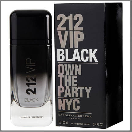Carolina Herrera 212 VIP Black парфумована вода 100 ml. (Кароліна Еррера 212 Віп Блек), фото 1