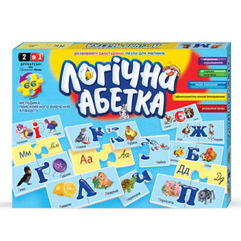 Пазли DankoToys 66ел DT 66Asp Логiчна Абетка  укр