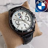 Мужские наручные часы BMW с хронометром, тахиметром, календарем, светящиеся стрелки. BMW Motorsport-черный корпус