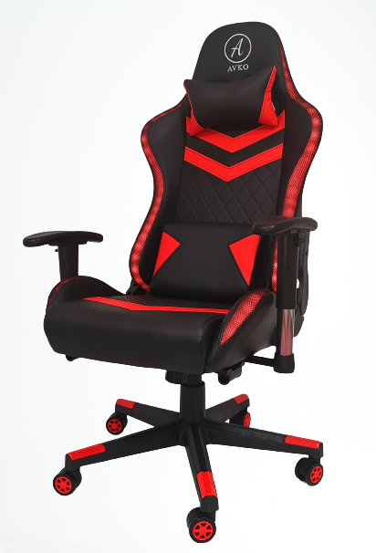 Крісло геймерське, комп'ютерне Avko Style AG70660 Red RGB підсвітка