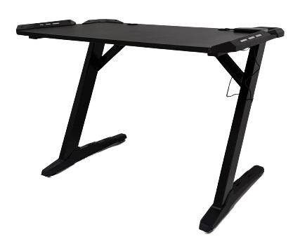Комп'ютерний Ігровий Стіл для Геймерів AVKO AGT3001 Black LED підсвітка