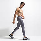 Спортивні чоловічі штани Deenyt (сітка) сірого кольору, фото 3