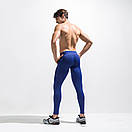 Спортивні обтягуючі штани Deenyt (сітка). Колір: синій, фото 2