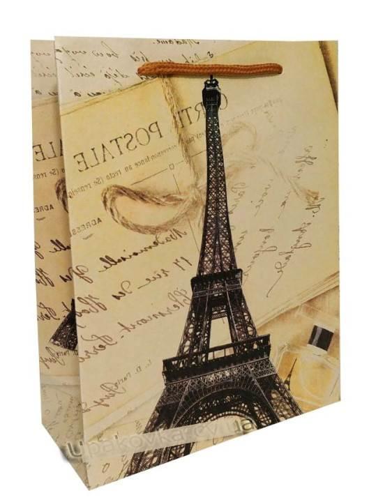 Пакет подарунковий картонний Paris  18х23х7см арт.8013