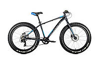 Велосипед спортивный фэтбайк 26 Avanti FAT 4.0, 19", гидравлические тормоза, черно-синий