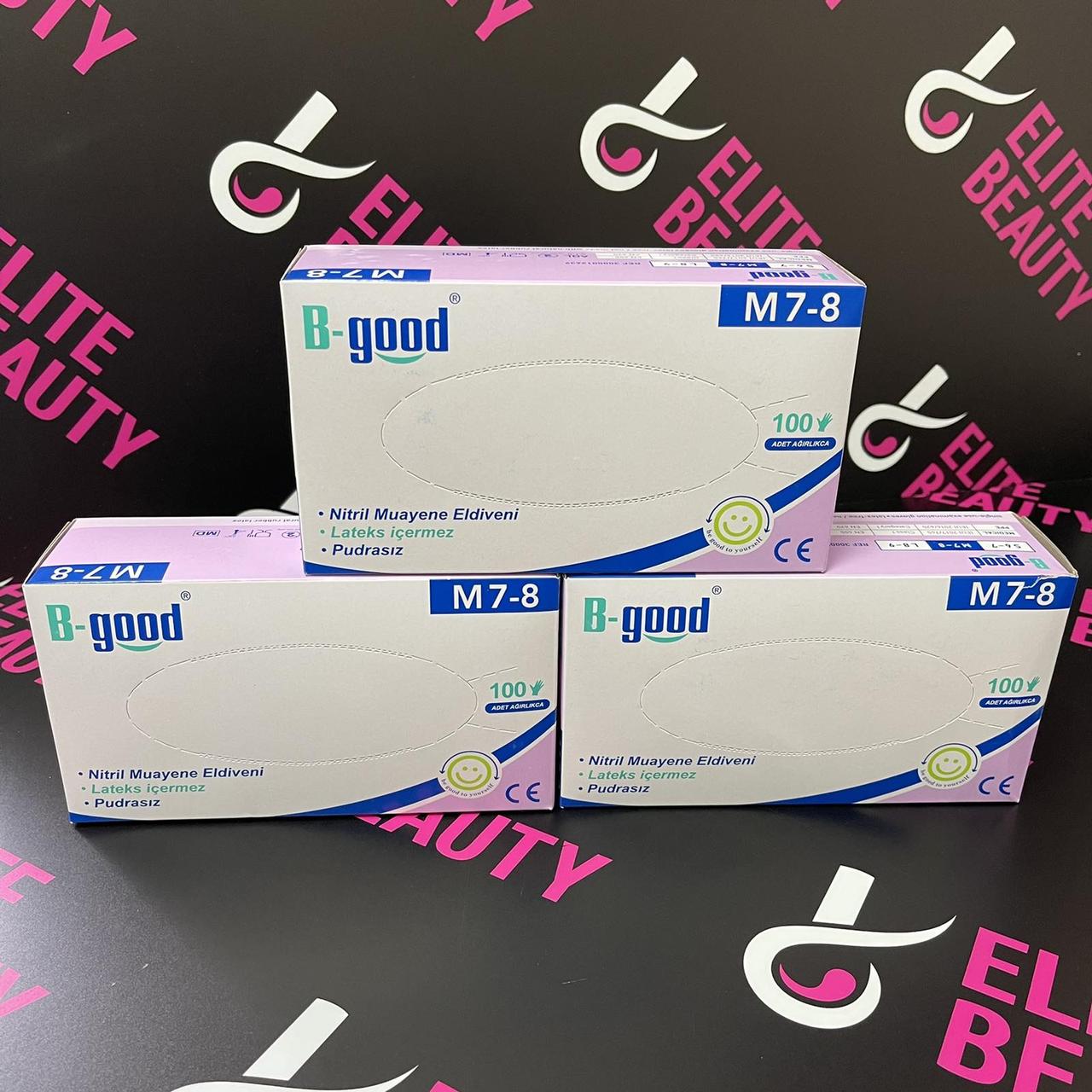 Сині нітрилові рукавички (неопудрені) М,Л 100шт/уп