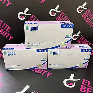 Сині нітрилові рукавички (неопудрені) М,Л 100шт/уп, фото 1