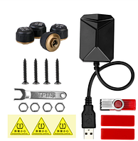 Система контролю тиску шин junsun tpms для штатних магнітол на Андроїд зовнішні датчики