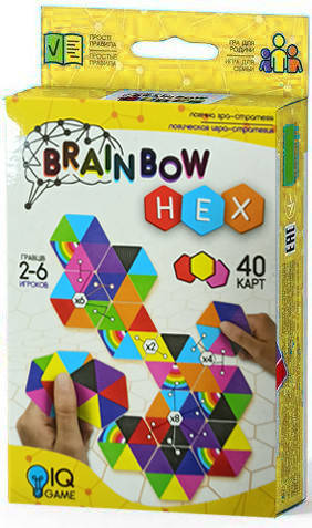 Настільна гра "Brainbow HEX" мала карткова Danko Toys, фото 3